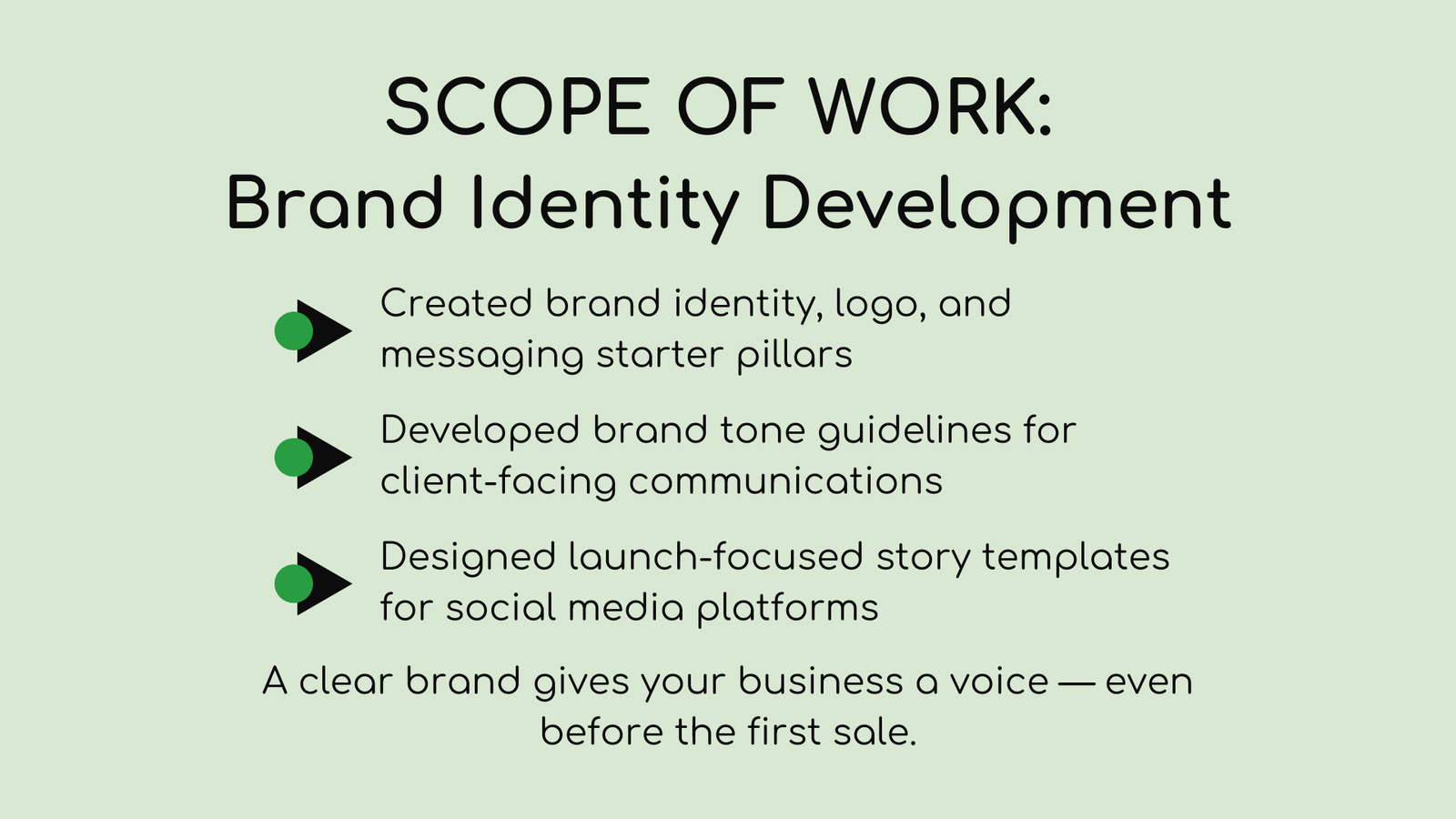 Catering Client 3 Scope Identity