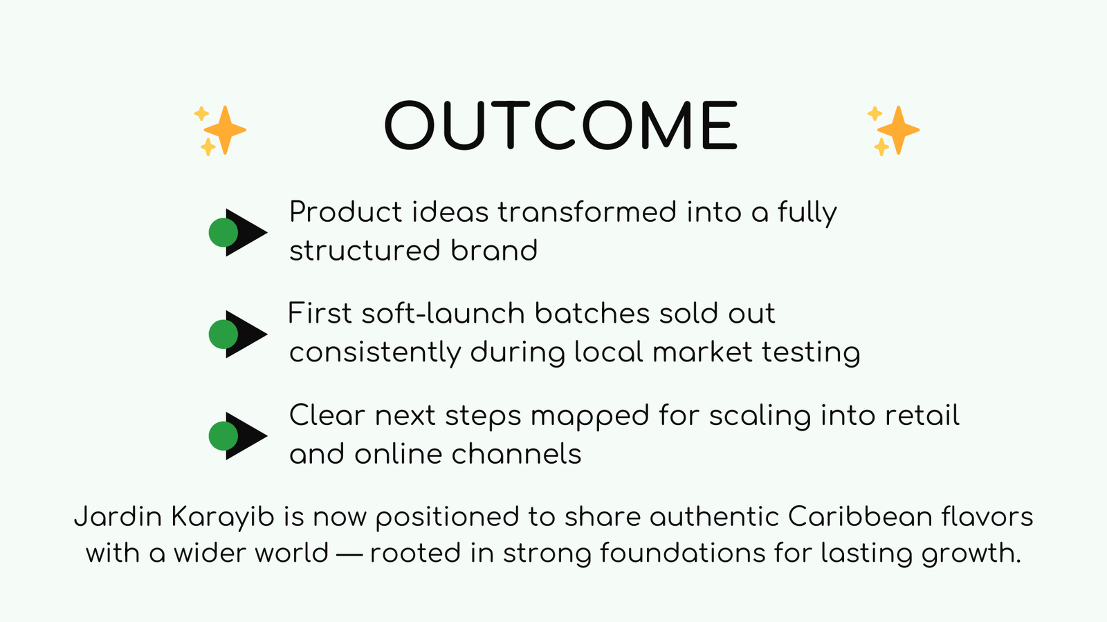 Jardin Karayib 5 Outcome